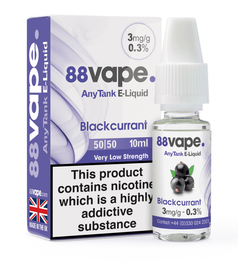 88vape 10ml blackcurrant e liquid 140447