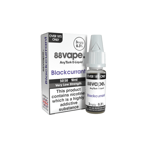 88VAPE - 10ML BLACKCURRANT E LIQUID - Super E-cig