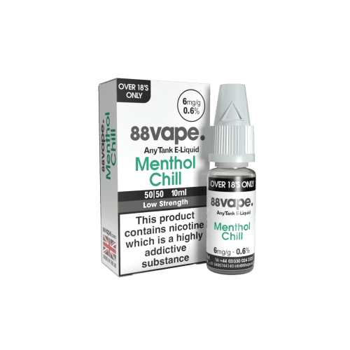 88VAPE - 10ML MENTHOL CHILL E LIQUID - Super E-cig