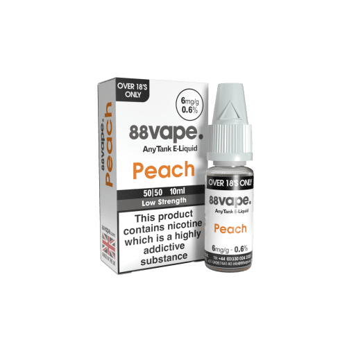 88VAPE - 10ML PEACH E LIQUID - Super E-cig