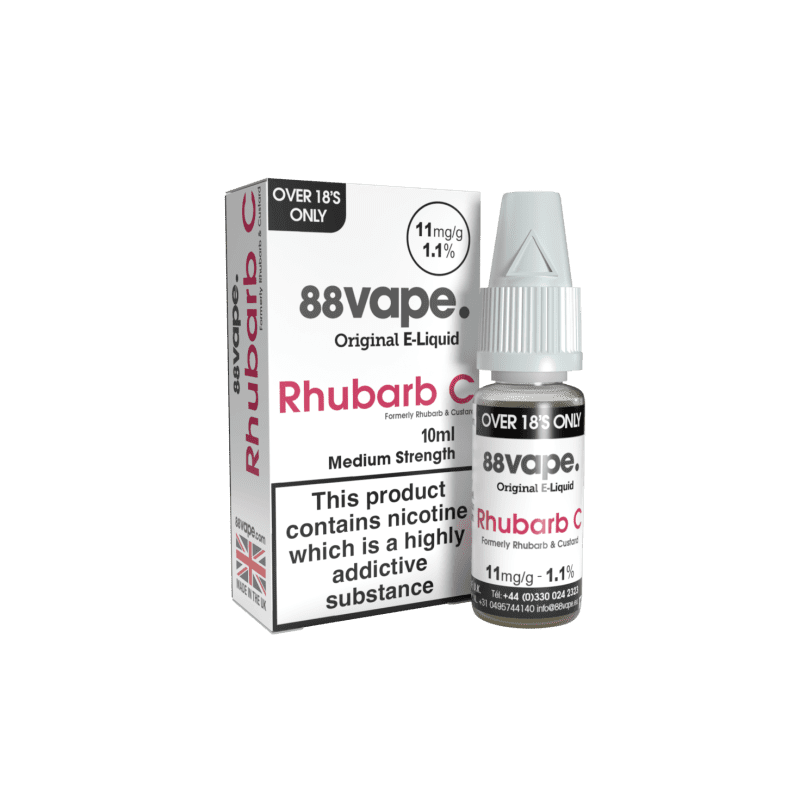 88VAPE - 10ML RHUBARB C E LIQUID - Super E-cig