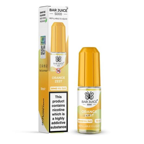 BAR JUICE - 10ML ORANGE ZEST NIC SALT E LIQUID - Super E-cig