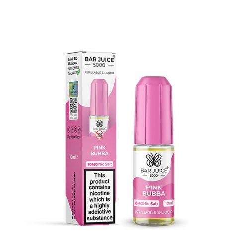 BAR JUICE - 10ML PINK BUBBA NIC SALT E LIQUID - Super E-cig