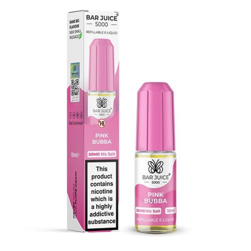 BAR JUICE - 10ML PINK BUBBA NIC SALT E LIQUID - Super E-cig