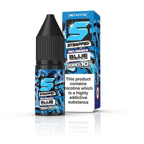 STRAPPED RELOADED BLUE RASPBERRY SLUSH 10ML NIC SALT E - LIQUID - Super E - cig