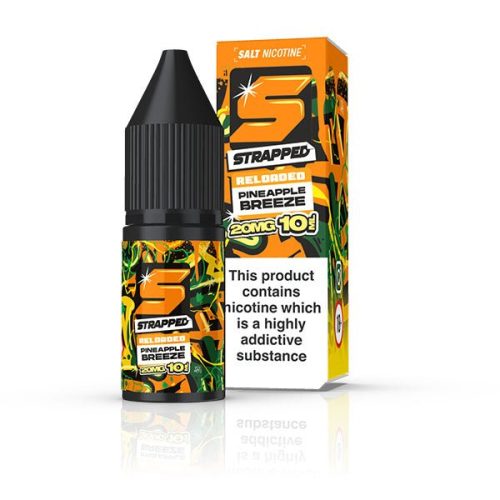 STRAPPED RELOADED PINEAPPLE BREEZE 10ML NIC SALT E - LIQUID - Super E - cig