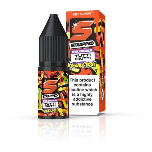 STRAPPED RELOADED TUTTI FRUTTI 10ML NIC SALT E - LIQUID - Super E - cig