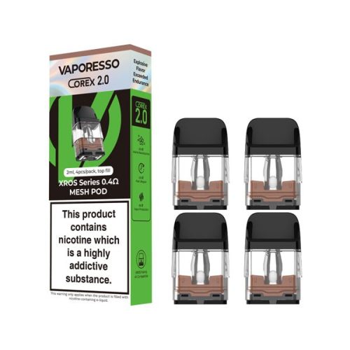 VAPORESSO - XROS SERIES COREX 2.0 REPLACEMENT PODS 4 PACK - Super E-cig