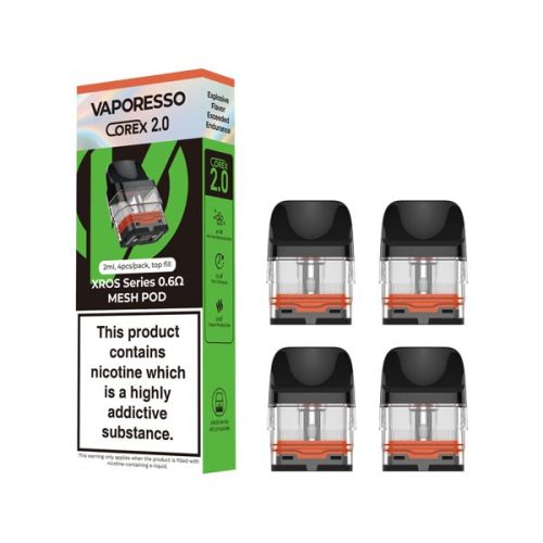 VAPORESSO - XROS SERIES COREX 2.0 REPLACEMENT PODS 4 PACK - Super E-cig